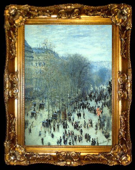 framed  Claude Monet Boulevard des Capucines, ta009-2